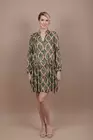 Rochie casual din vascoza  verde M8446 thumbnail picture - 