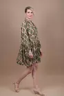 Rochie casual din vascoza  verde M8446 thumbnail picture - 