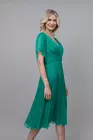 Rochie eleganta din matase naturala verde smarald R8338 thumbnail picture - 