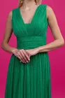 Rochie lunga eleganta din tulle cu sclipici verde R8328 thumbnail picture - 