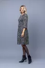 Rochie voal imprimat cu banda incretita R8347 thumbnail picture - 