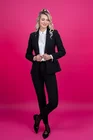 Sacou cambrat cu nasturi pe rever S1302 thumbnail picture - 