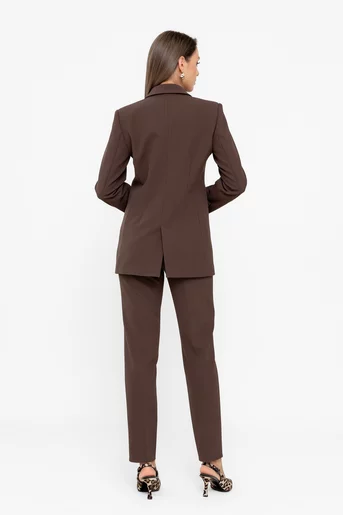 Sacou Caramel double-breasted maro S1513