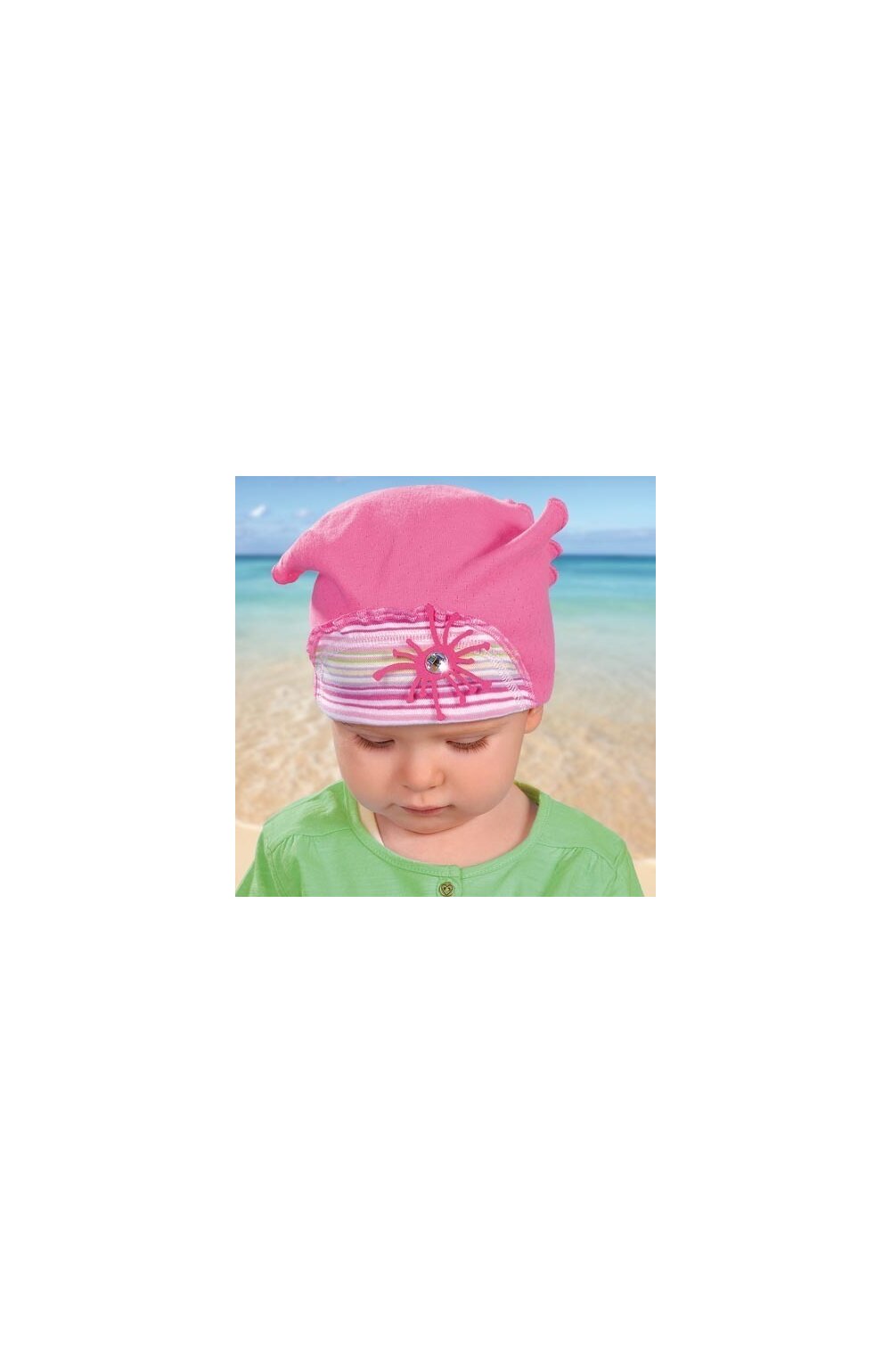 Bandana din bumbac pentru fetite 6-24 luni – AJS 28-149 mov, fucsia, alb, lila 28-149 imagine noua 2022