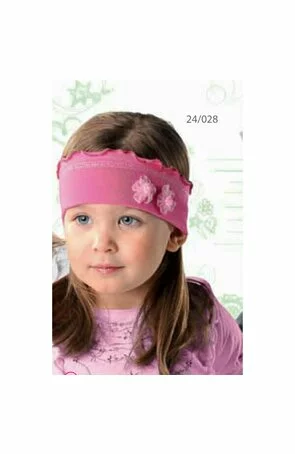 Bentita din bumbac pentru fete 3-5 ani - AJS 24-028 roz, fucsia, lila, mov, alb