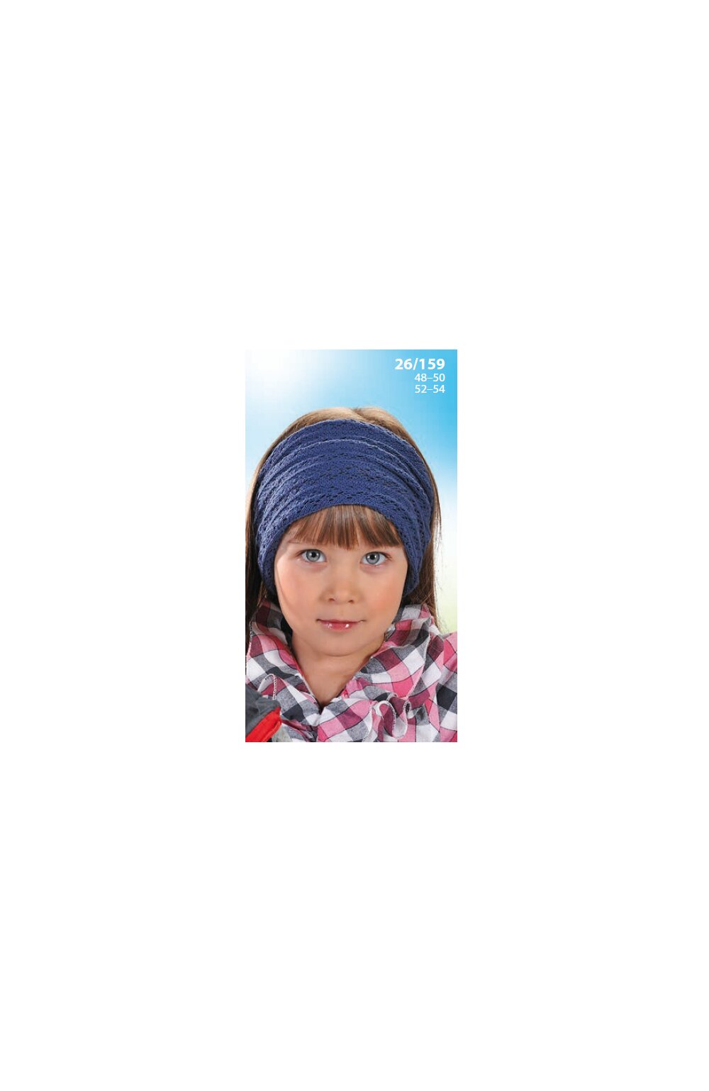 Bentita pentru fete 2-12 ani – AJS 26-159 bleumarin carouri imagine noua 2022