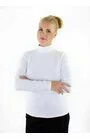 Maleta din bumbac, bluza dama Wadima 103-029 alb, fuxia, marimi M-2XL