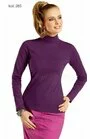 Maleta din bumbac, bluza dama Wadima 103-029 alb, fuxia, marimi M-2XL