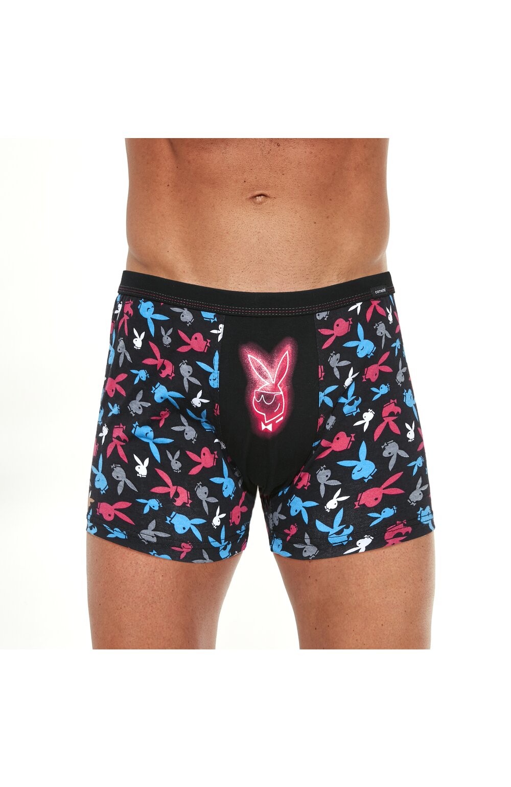 Boxeri barbati cu model playboy bunny fluorescent - cornette tattoo mini m280-200