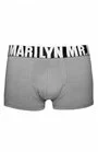 Boxeri barbati - Marilyn Letters - gri, negru