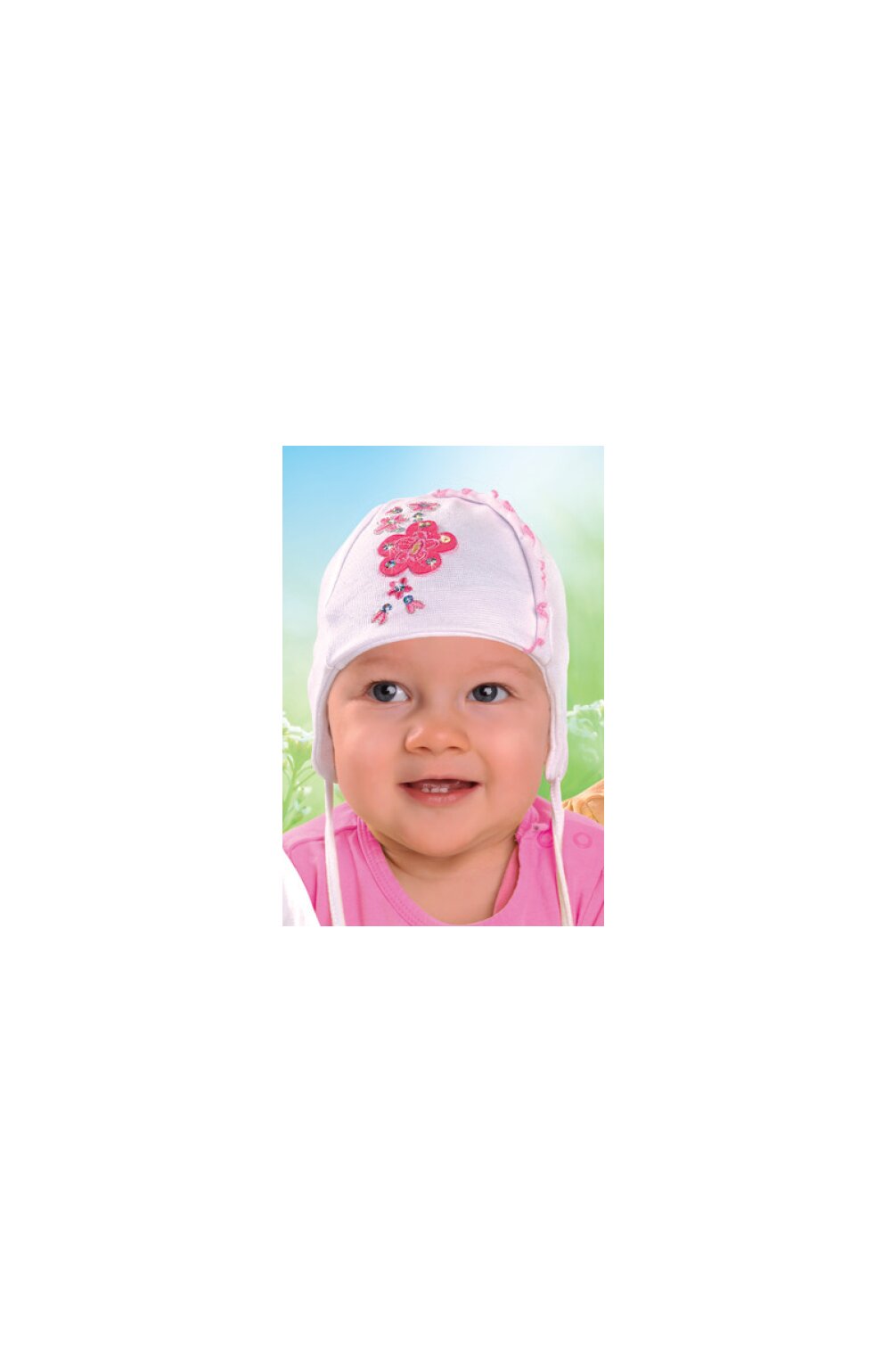 Caciula pentru bebelusi 6-18 luni - AJS 26-004 roz
