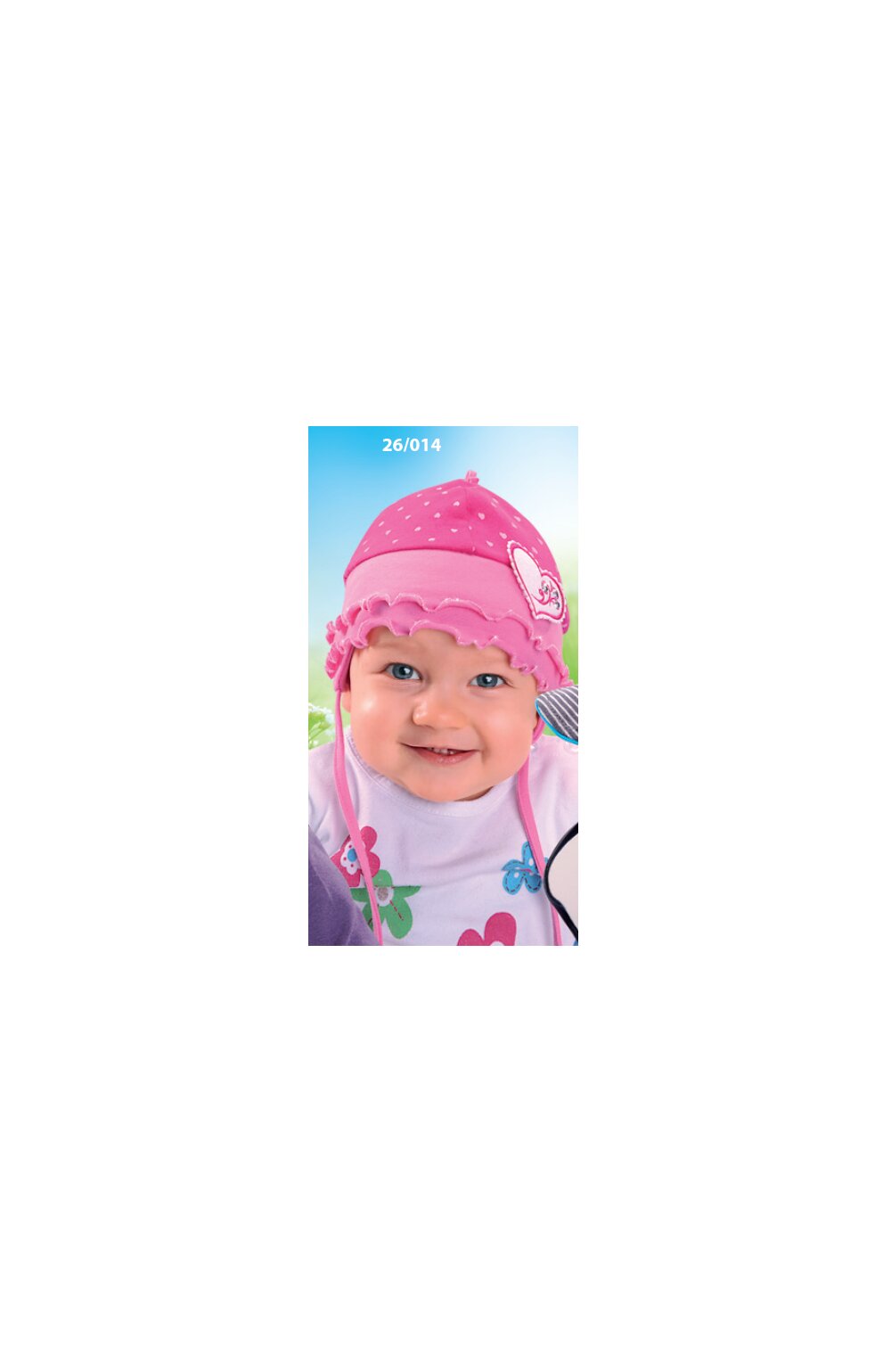 Caciula din bumbac pentru bebelusi 1-12 luni – AJS 26-014 roz 1-12 imagine noua 2022