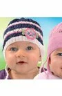 Caciula tricotata pentru fetite 6-18 luni - AJS 26-019 multicolor