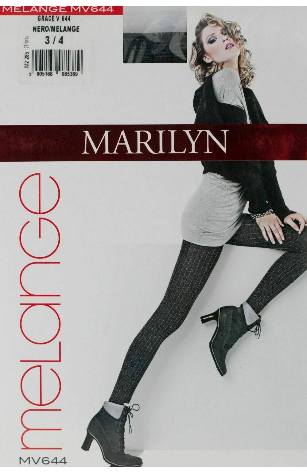 Dresuri cu model – Marilyn Grace 644, 60 DEN – negru carouri imagine noua 2022