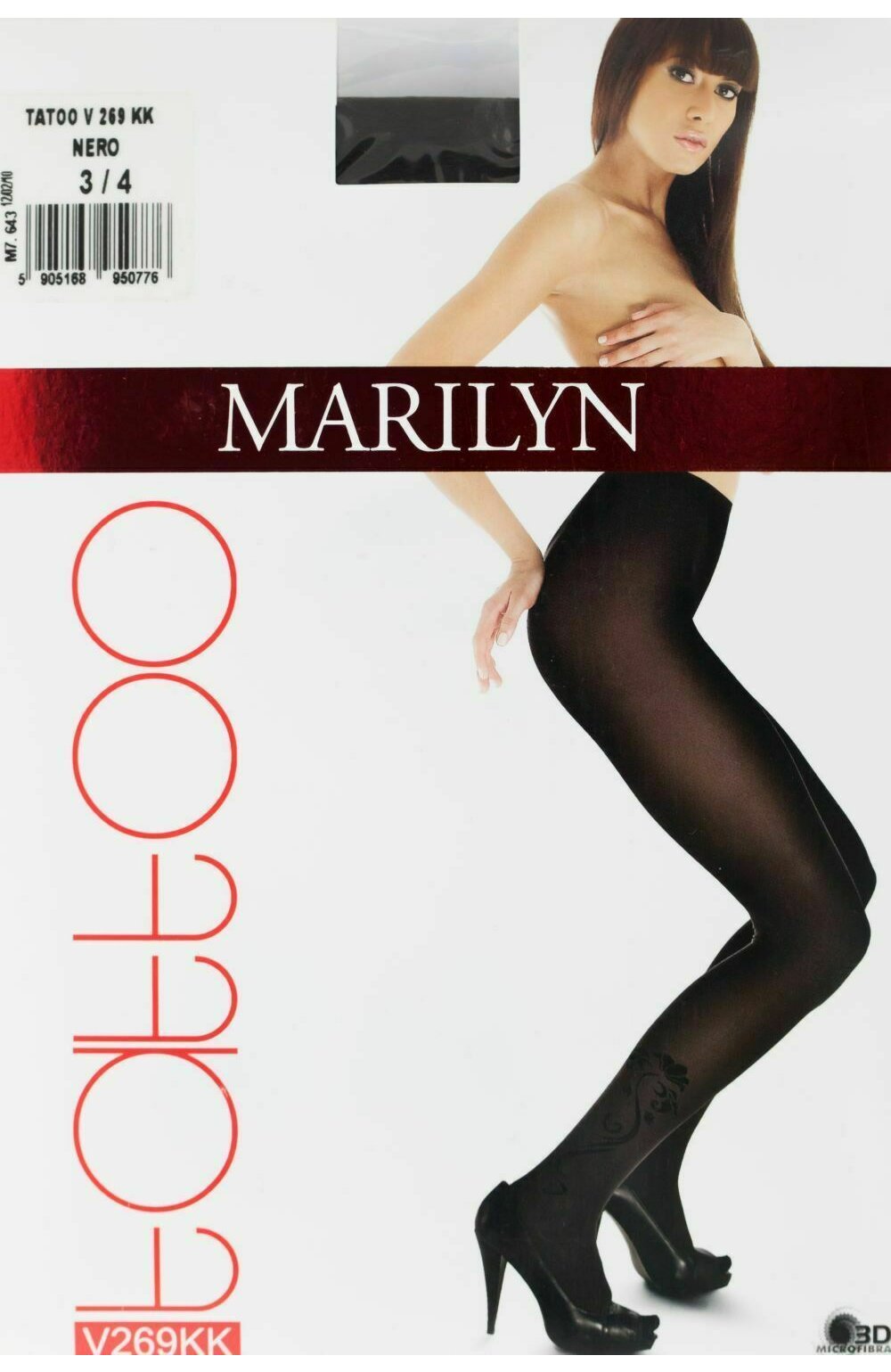 Dresuri cu model – Marilyn Tatoo 269, 60 DEN – negru carouri imagine noua 2022