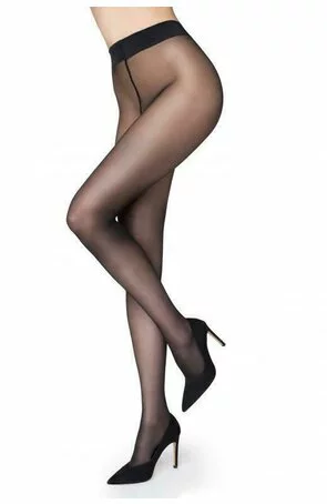 Ciorapi dama - Marilyn Lux Line Naked 20 DEN - negru, nude