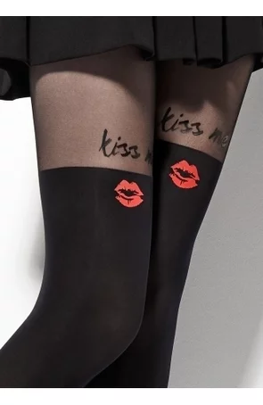 Ciorapi cu model - Marilyn Zazu Kiss, 60 DEN - negru