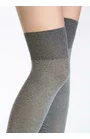Ciorapi peste genunchi, bumbac - Marilyn Zazu 899, 100 DEN - negru, grafit, gri