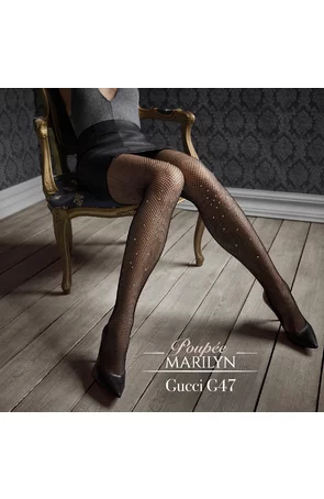 Ciorapi plasa cu cristale, colectia de lux Patrizia GUCCI for Marilyn G47