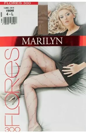 Ciorapi subtiri cu model - Marilyn Flores 300, 20 DEN