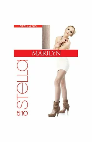Ciorapi dama, model jacard - Marilyn Stella 510, negru