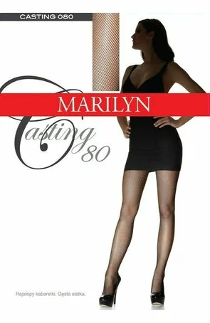 Ciorapi tip plasa - Marilyn Casting 80, alb
