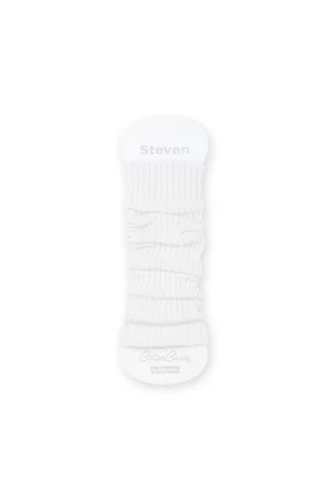 Jambiere bumbac pentru fete - Steven S043-01 alb