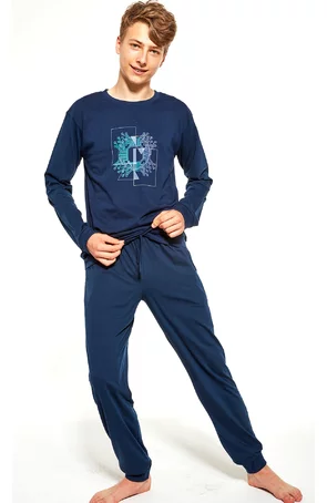 Pijama baieti adolescenti, marimi 170-188 cm, bumbac, Cornette B998-042 Cip