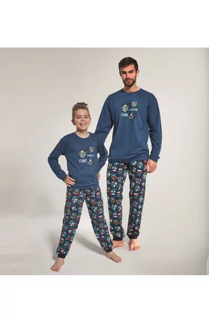Pijama baieti 1-8 ani, colectia tata-fiu, Cornette B593-102