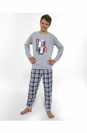 Pijama adolescenti, marimi 164-188 cm, bumbac, Cornette B967-039