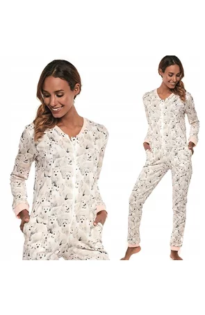Pijama tip salopeta, 100% bumbac, Cornette W107-234