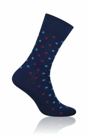 Sosete barbati, model Dots - More S051B007 bleumarin
