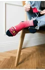 Sosete dama - Sosete colorate - fabricate din bumbac, cu model asimetric colorate - Happy socks - More S078AS007 Bicycle