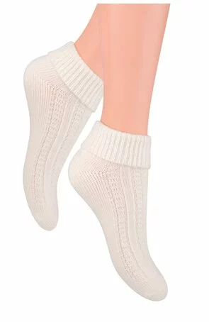 Sosete din lana cu marginea intoarsa S097-15