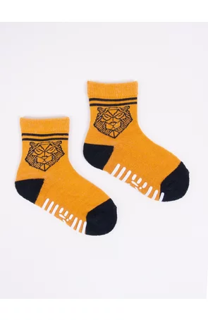 Sosete flausate pentru baieti, ABS, marimi 17-30 - YO Club SK20, multicolor