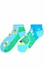 Sosete scurte barbati, model asimetric Mountain trip - More S080025 turcoaz