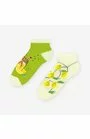 Sosete scurte barbati, model asimetric Lemonade - Happy socks - More S035-003 verde