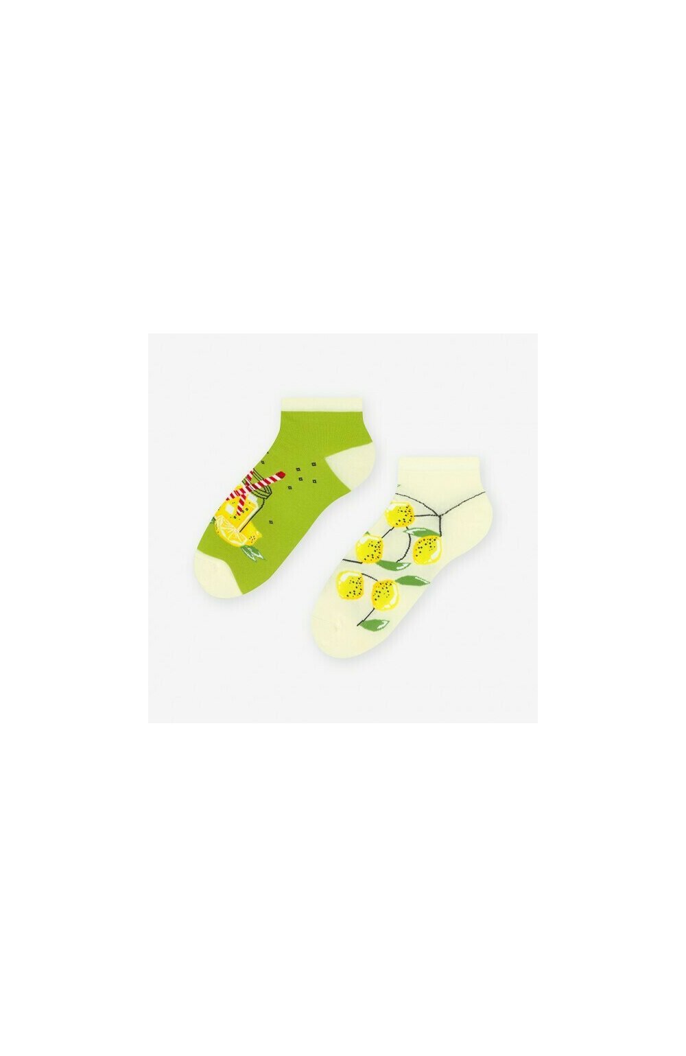 Sosete scurte barbati, model asimetric Lemonade – Happy socks – More S035-003 verde carouri imagine noua 2022