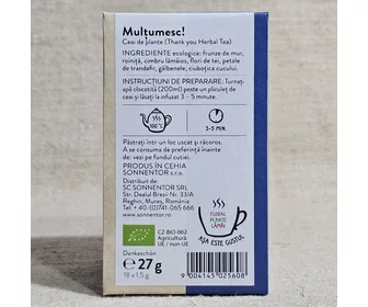Ceai de plante Mulțumesc! 27g ECO 18 plicuri picture - 2