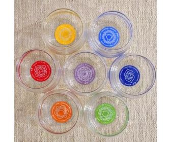 TC Carafă cu floarea vieții 5L + set 7 pahare cu chakre picture - 3