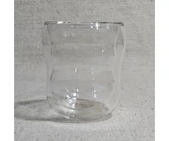 TC Pahar cu pereți dubli cu floarea vieții Gold 200ml