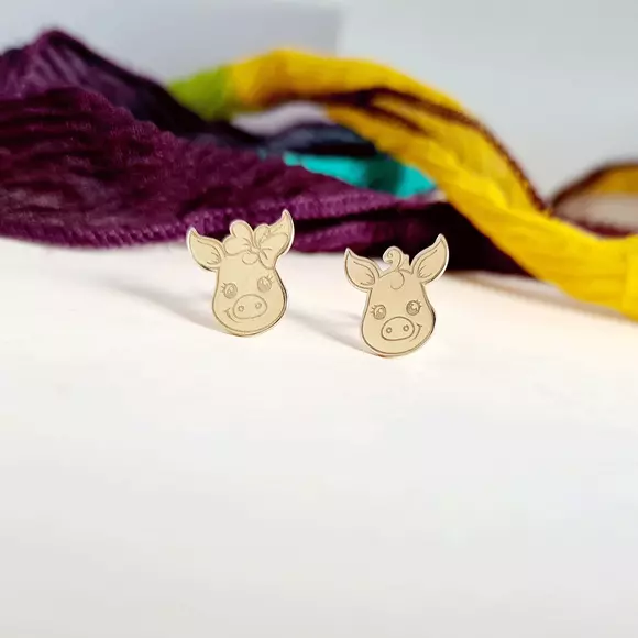 14K Malacka Fülbevaló