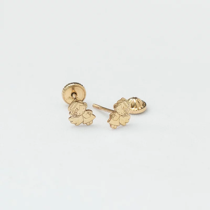 9K Koronás Angyal Baba Fülbevaló