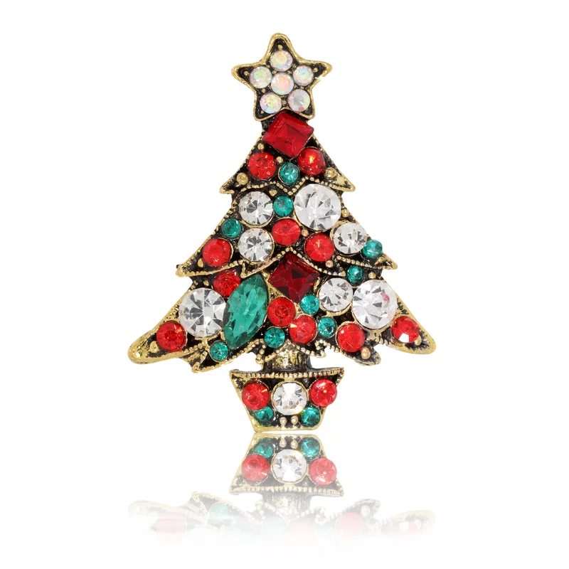 Aranyozott Díszes Fa Bross