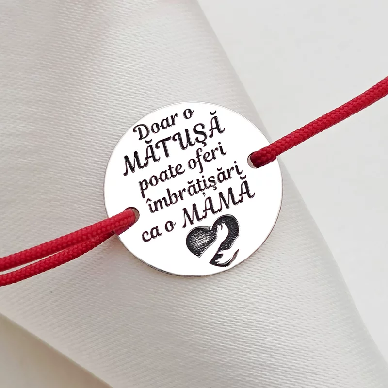 Nagynéni ölelése karkötő – 925-ös ezüst – Állítható zsinór, több színben