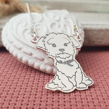 Ezüst Bichon Nyaklánc