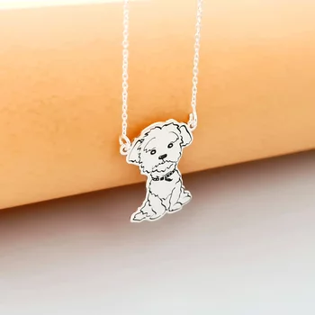 Ezüst Bichon Nyaklánc