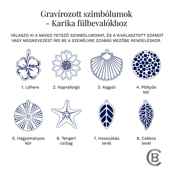 Ezüst Nagy HOOPS Szimbólum Fülbevaló