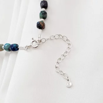 Bokalánc – Csikóhal és Ásványok  – 925 Sterling Ezüst – Egyedi méret