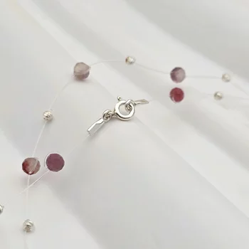 Choker Nyaklánc – Turmalin és 925 Sterling Ezüst Golyók